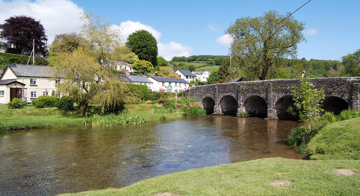 Looking towards the village from the far side of the river Barle. A lovely place to just sit and relax.