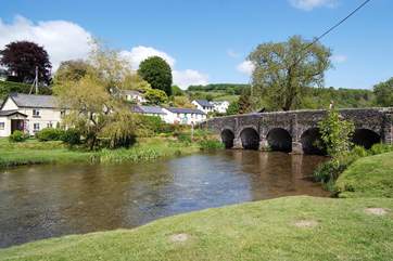 Looking towards the village from the far side of the river Barle. A lovely place to just sit and relax.