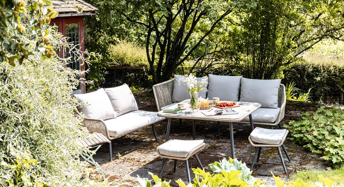 With a choice of sitting areas in the garden you get to enjoy it at all times of the day