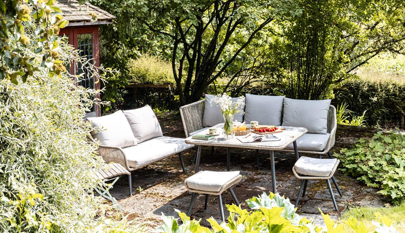 With a choice of sitting areas in the garden you get to enjoy it at all times of the day