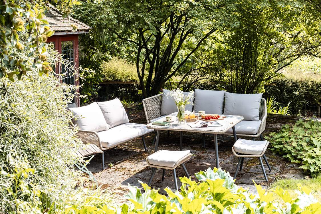 With a choice of sitting areas in the garden you get to enjoy it at all times of the day