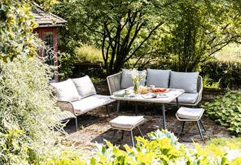 With a choice of sitting areas in the garden you get to enjoy it at all times of the day