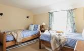 The cosy twin bedroom (Bedroom 3) has dual-aspect windows. - Thumbnail Image