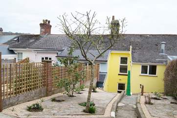 Looking back to the house from the top of the garden.