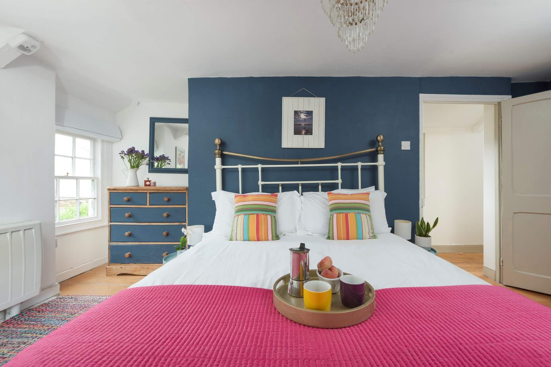 There are two delightful bedrooms, this is bedroom 1.