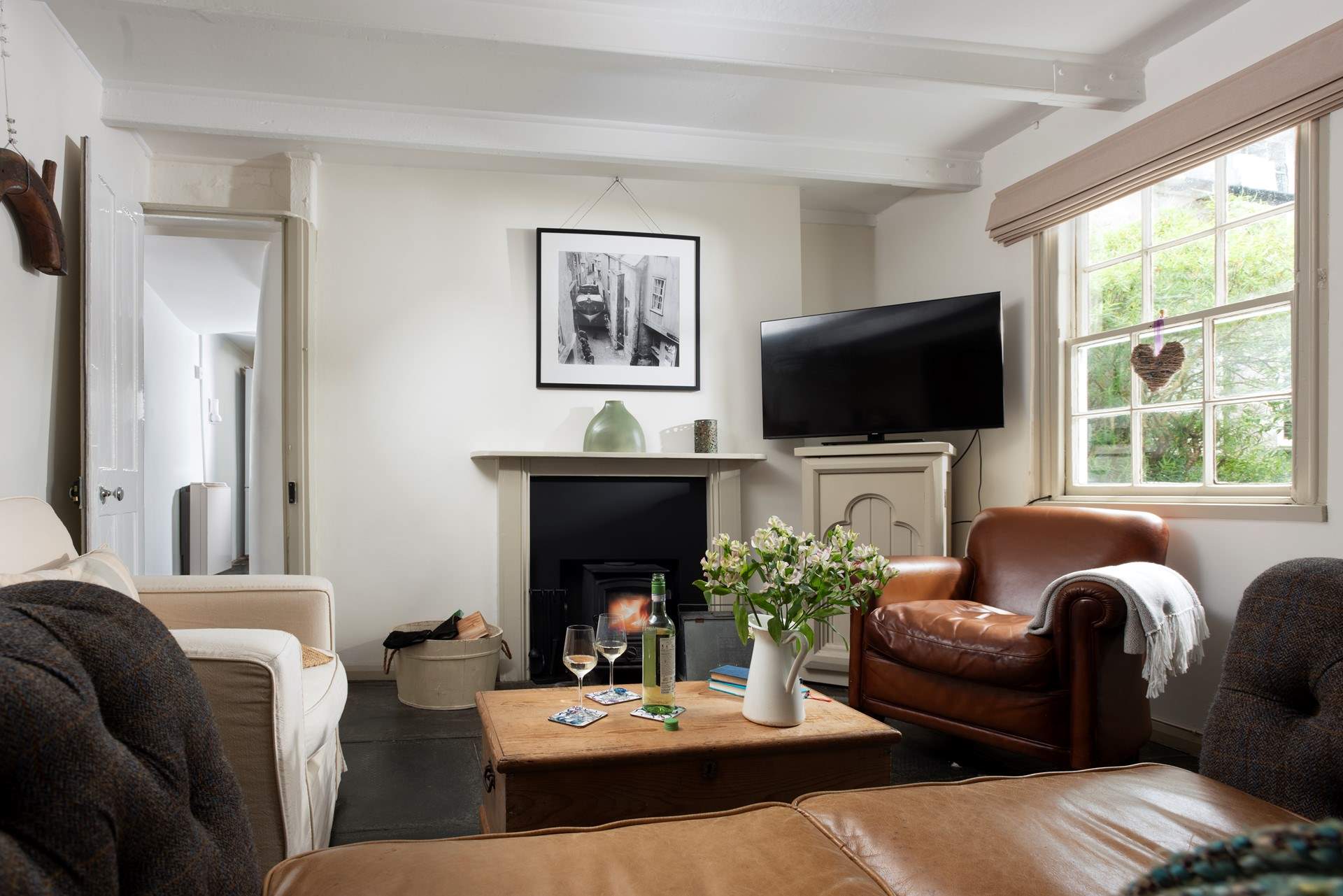 The wood-burner will provide a welcome hug on chillier evenings.