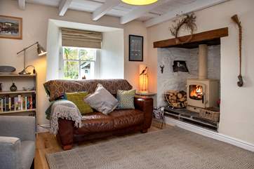 The open plan sitting-room.