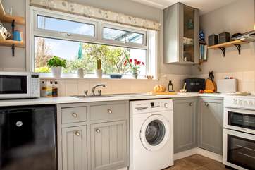 The cottage kitchen.