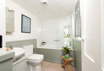 The delightful cottage bathroom is on the ground floor. 