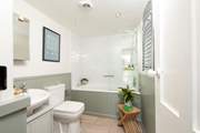 The delightful cottage bathroom is on the ground floor.