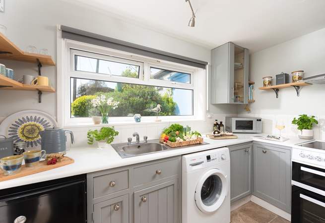 The cottage kitchen.