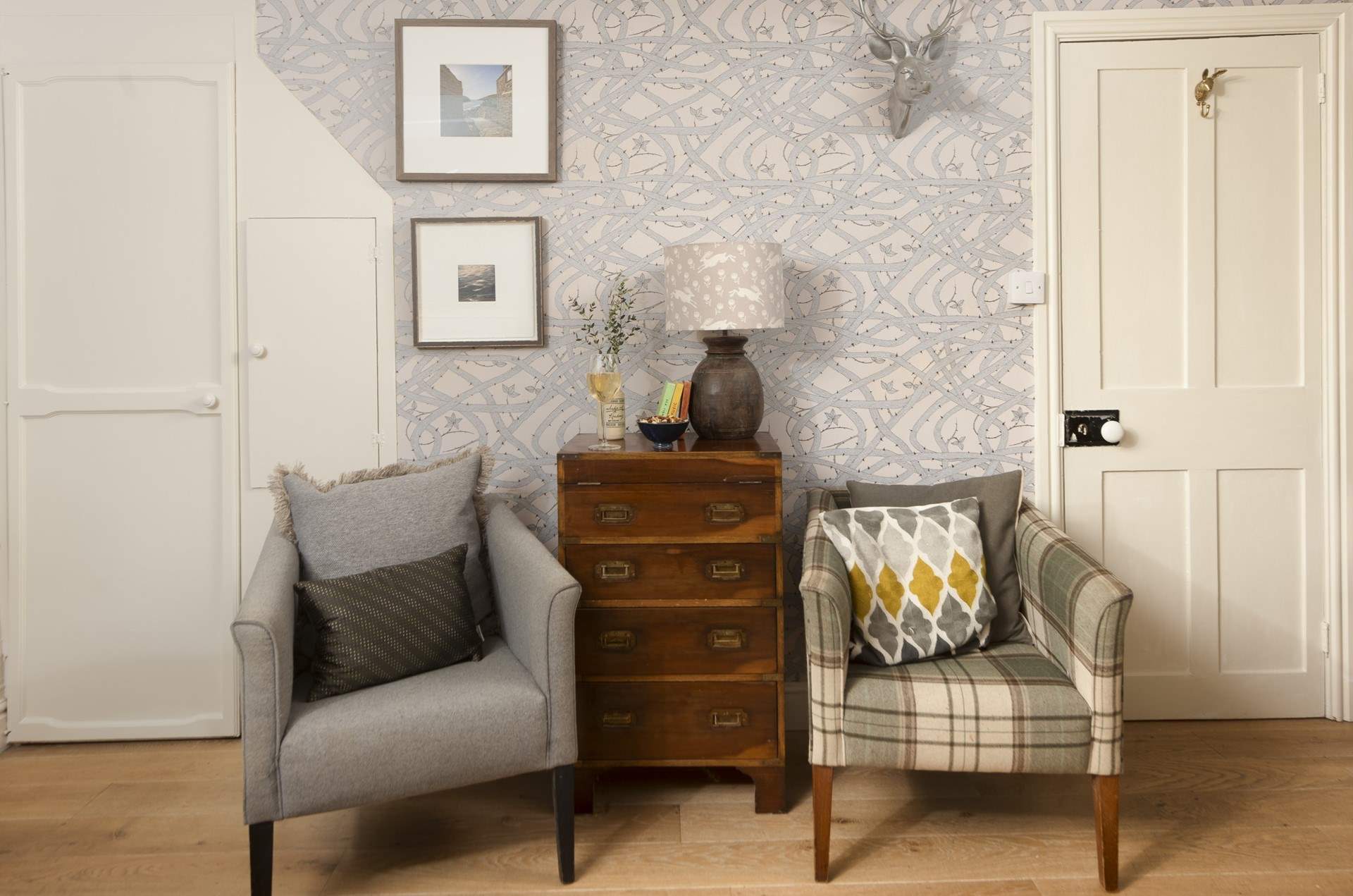 The cottage is beautifully decorated throughout.