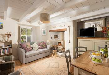 The open plan sitting-room.