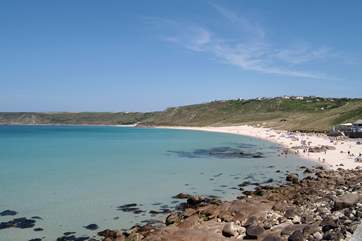 Superb coves are easily accessible from Penzance such as Sennen.