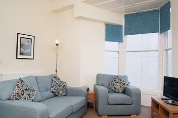 The sitting-area in the open plan living-room.