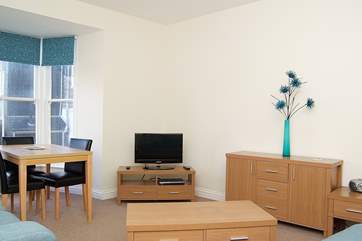 The sitting/dining-area.