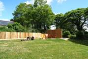 The south-facing 'meadow' garden includes your private sheltered patio and barbecue-area.