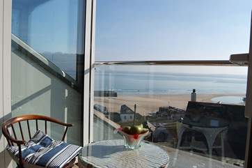 Enjoy the sea views from the glazed second floor sitting-room.