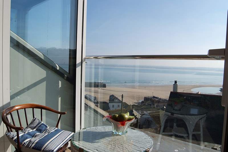 Enjoy the sea views from the glazed second floor sitting-room.