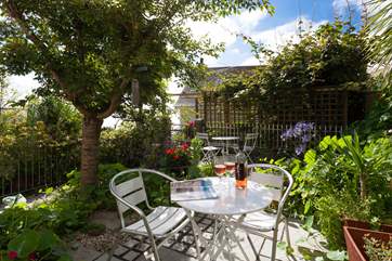 The terrace really is as