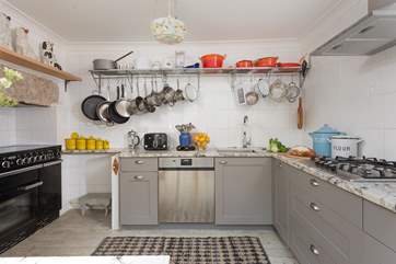 The kitchen has a great selection of equipment.