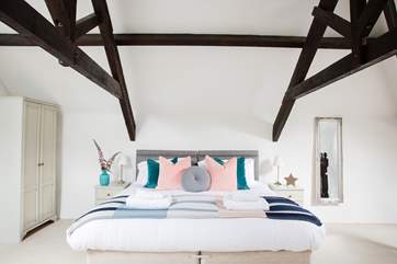 The bedroom is gorgeous and really spacious.