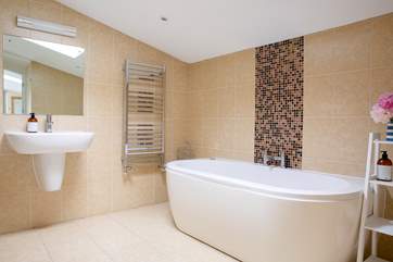 A nice hot bath is just what's needed after a busy day exploring the north Cornish coast.