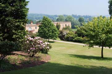The National Trust gardens and house at Killerton between Tiverton and Exeter.