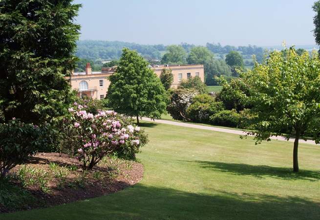 The National Trust gardens and house at Killerton between Tiverton and Exeter.