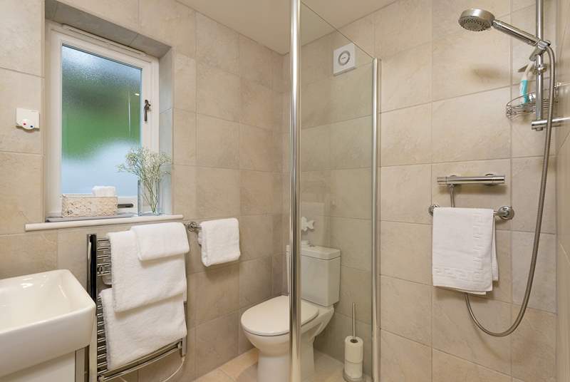 The shower-room has a convenient wet-room shower-area. It can be accessed directly from the single bedroom too.