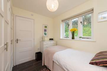 There is plenty of storage in this bedroom too