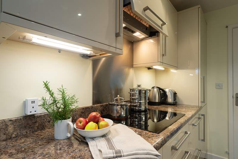 The kitchen is very contemporary and has a great range of equipment.