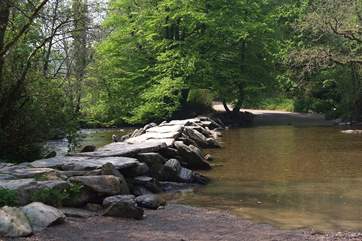 These are the famous and ancient Tarr Steps - a real Exmoor Landmark.