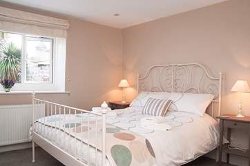 The stylish master bedroom (Bedroom 1).