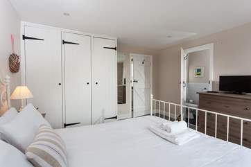 The stylish master bedroom (Bedroom 1).