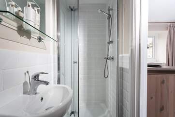 The master bedroom has a lovely en suite shower- room.