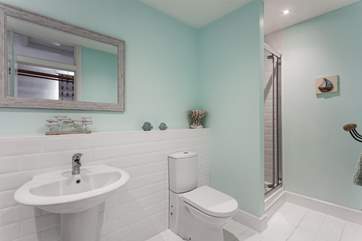 The family bathroom is very spacious.