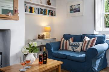 The cosy sitting-room with lovely homely touches.