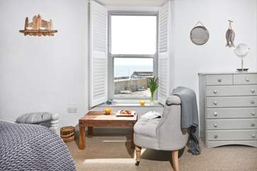 Look out from the master bedroom.