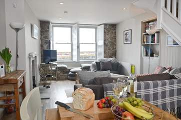 Open plan living.
