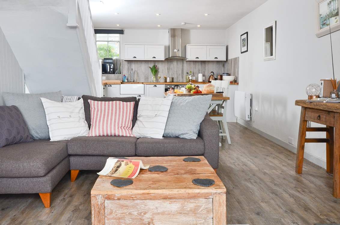 The gorgeous open plan living-area.