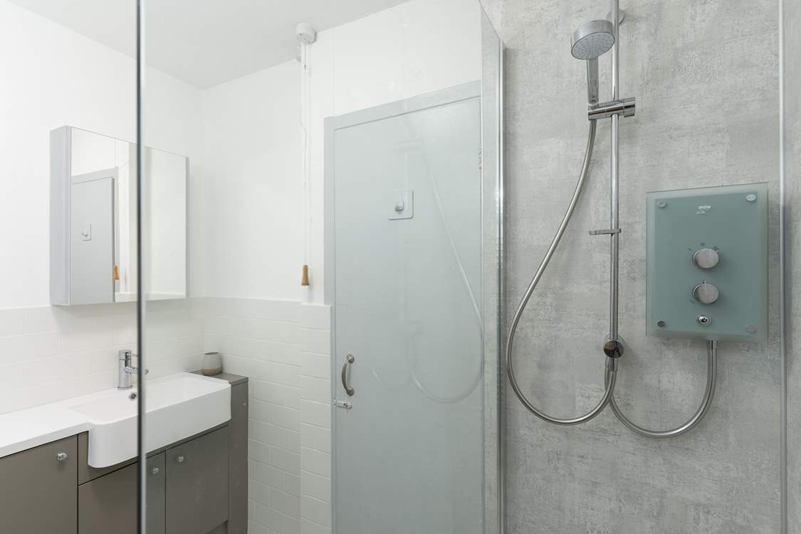 The lovely walk-in shower-room.