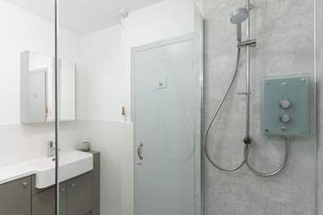 The lovely walk-in shower-room.