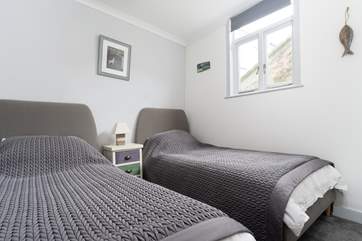 The twin bedroom.