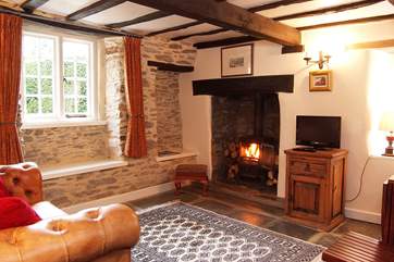 This is a great place to come back to after a bracing walk. As expected with a cottage of this age, there are low ceilings, beams and lintels - take care if you're tall!