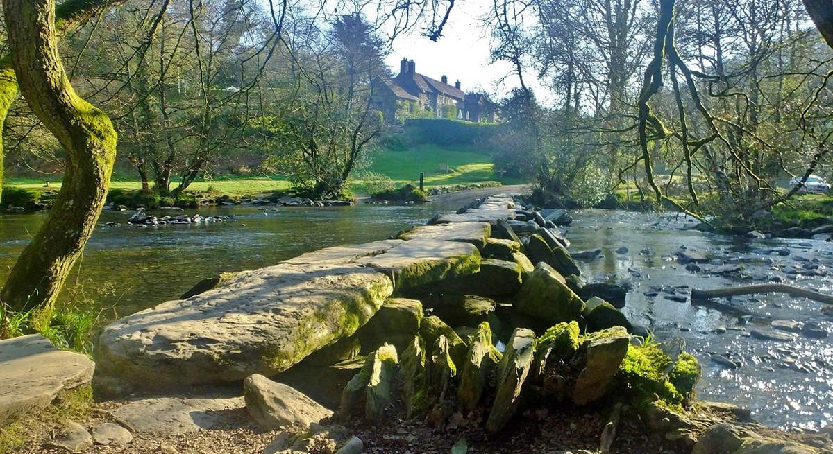 The ancient clapper bridge, of Tarr Steps is just a few miles from Dulverton.  Have a beautiful walk along the river and stroll across this historic monument.