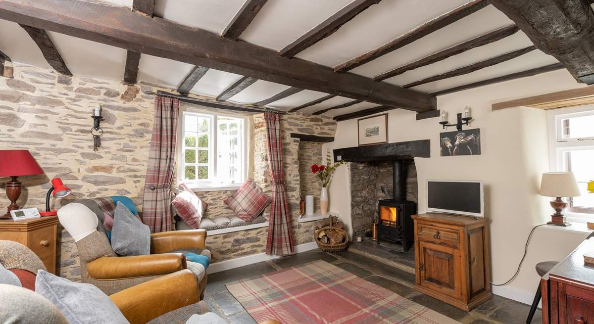 This is a great place to come back to after a bracing walk. As expected with a cottage of this age, there are low ceilings, beams and lintels - take care if you're tall!