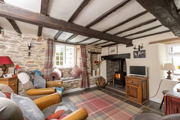 This is a great place to come back to after a bracing walk. As expected with a cottage of this age, there are low ceilings, beams and lintels - take care if you're tall!