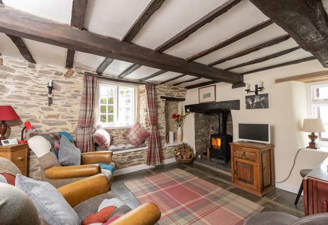 This is a great place to come back to after a bracing walk. As expected with a cottage of this age, there are low ceilings, beams and lintels - take care if you're tall!