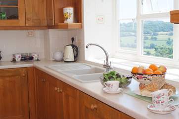 There are panoramic views from the kitchen window too.
